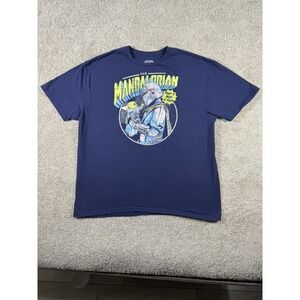 Mad Engine Star Wars The Mandalorian Baby Yoda Graphic‎ T-shirt Men's 2XL